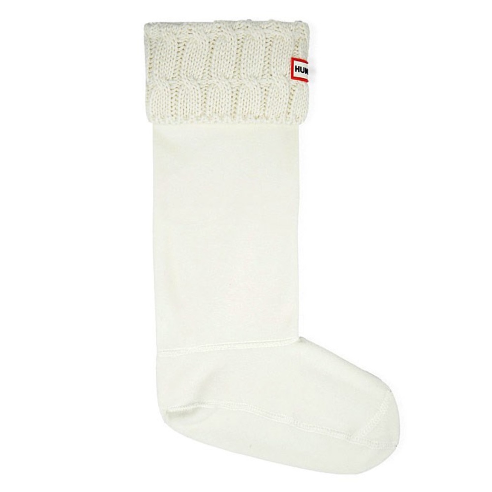 Hunter Women's Tall Cable Socks in Cream